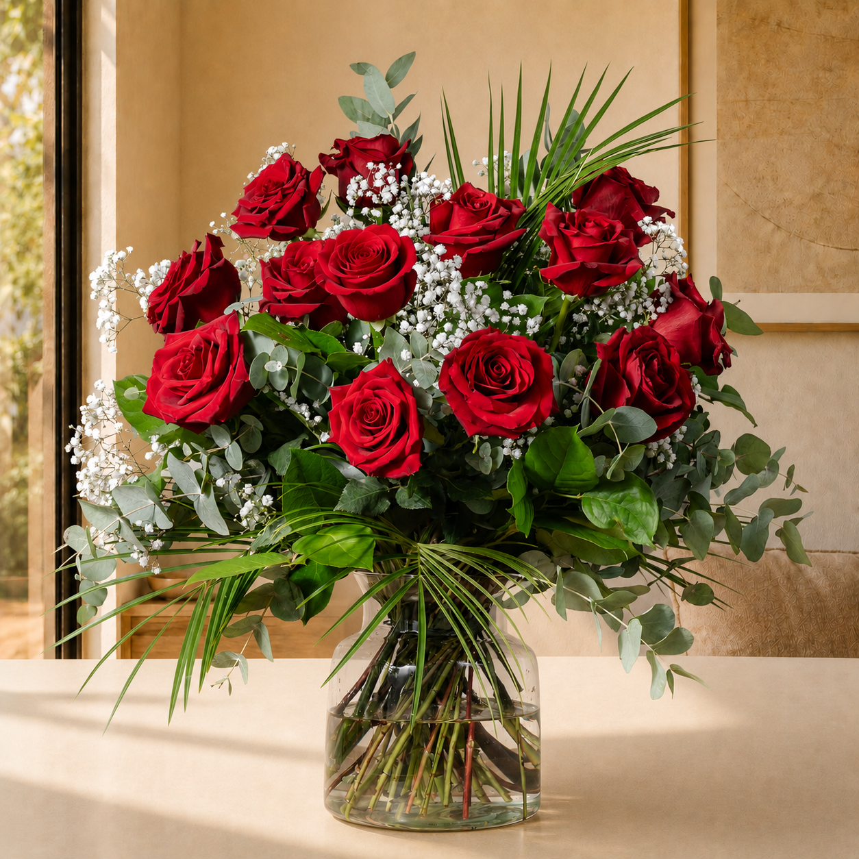 Engagement flowers - Dozen Red Roses - Dublin delivery