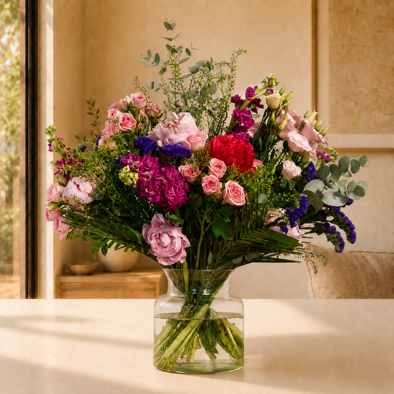 Flowers 100 to 150 euro - Peony Perfection - Dublin delivery