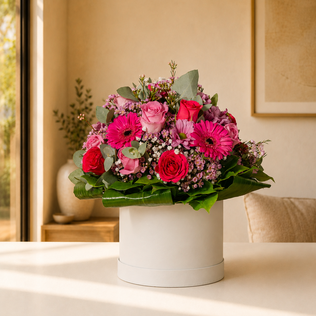 Flowers 60 to 80 euro - Signature Hatbox - Dublin delivery