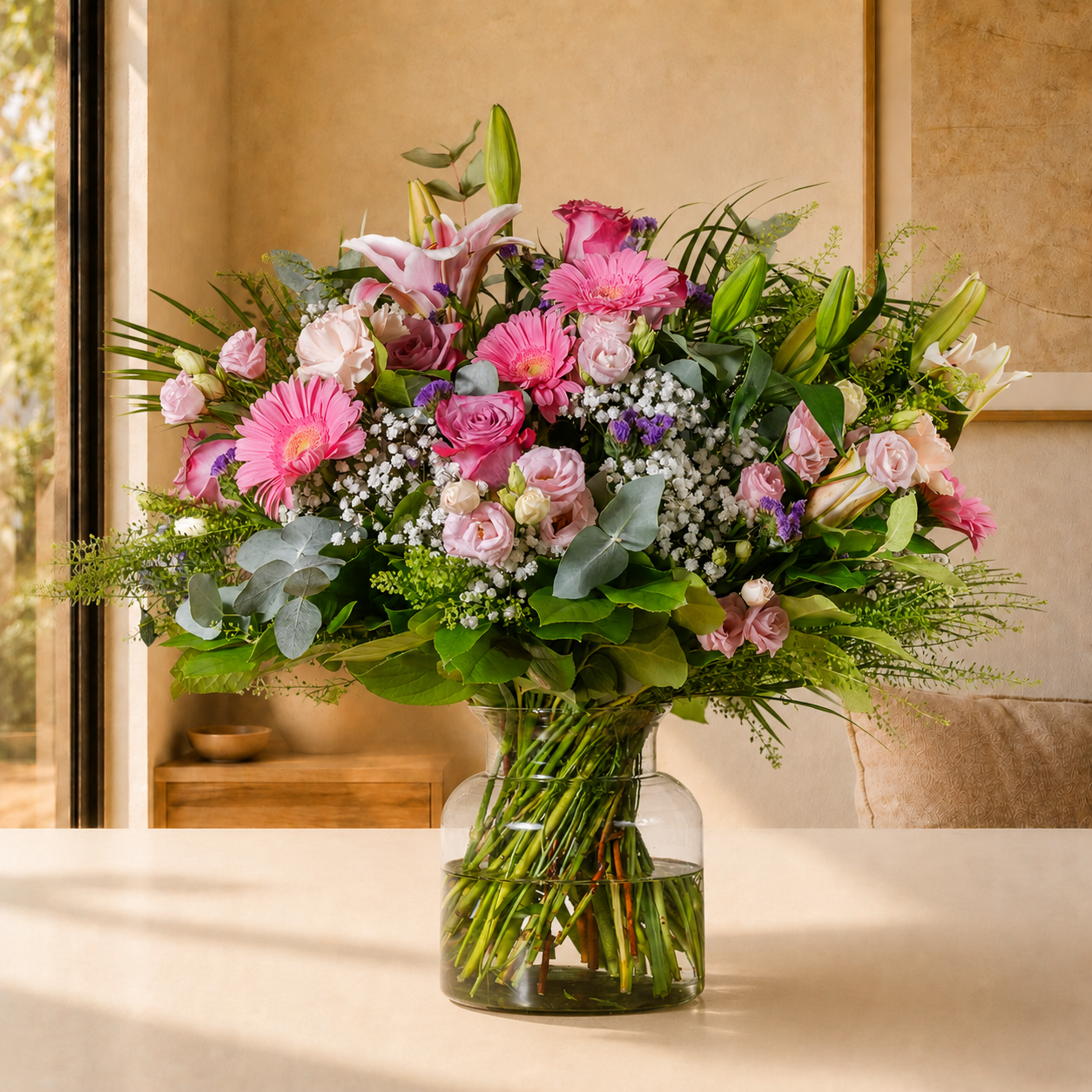 Winter flowers - Blushing Beauty - Dublin delivery