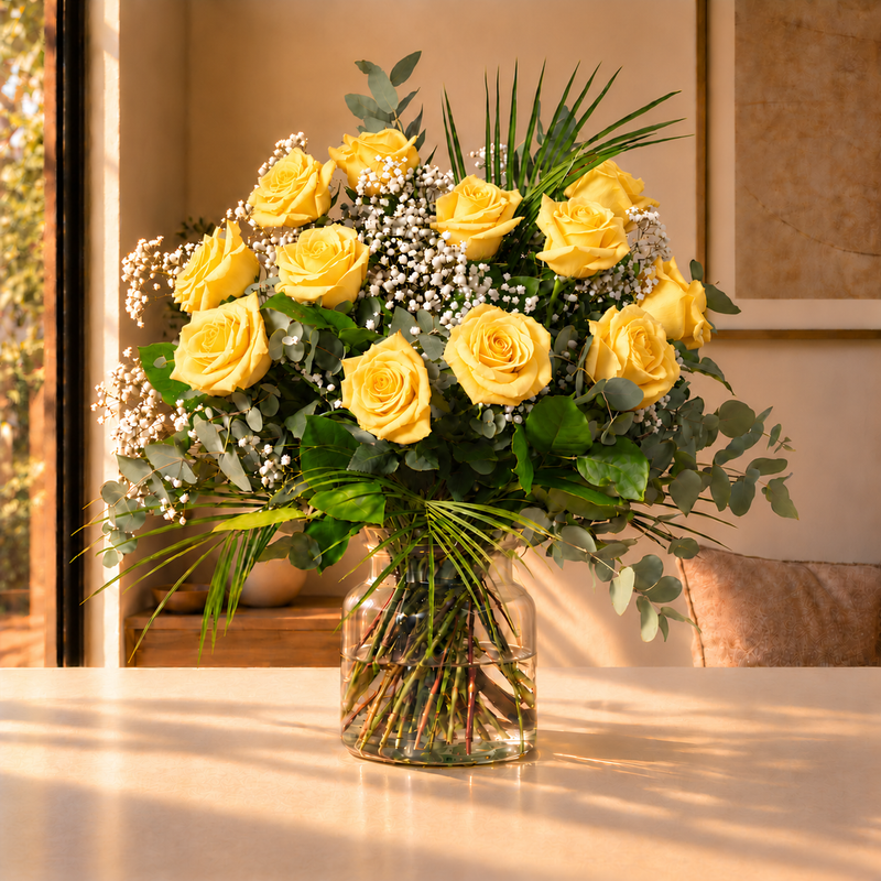 Dozen Yellow Roses