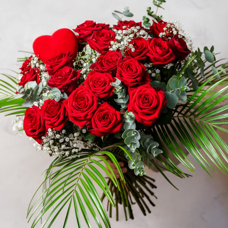 Two Dozen Red Roses, a luxury red rose bouquet for Valentine's Day and anniversaries