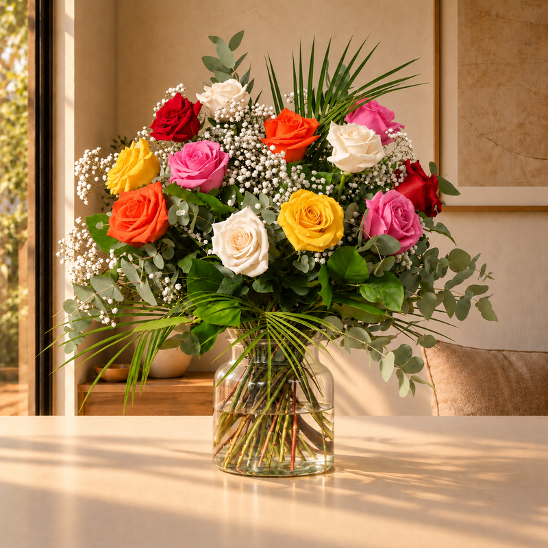 Dozen Mixed Roses