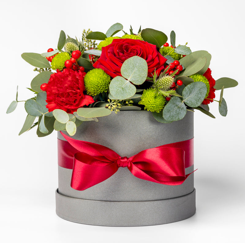 Red Festive hat box