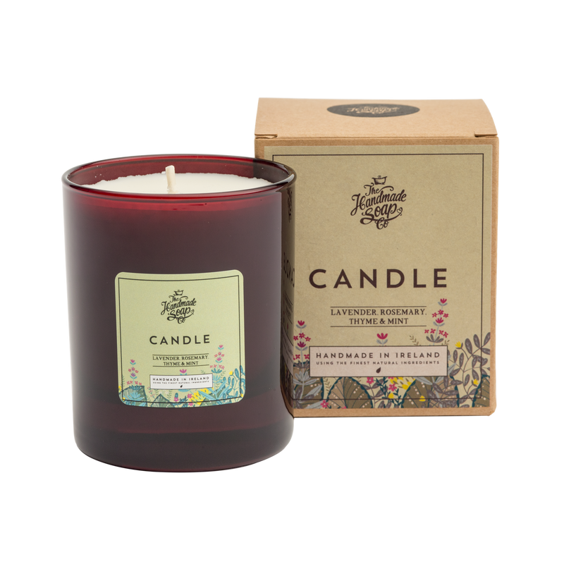 Lavender ,Rosemary ,Thyme & Mint Candle - Flowers Made Easy