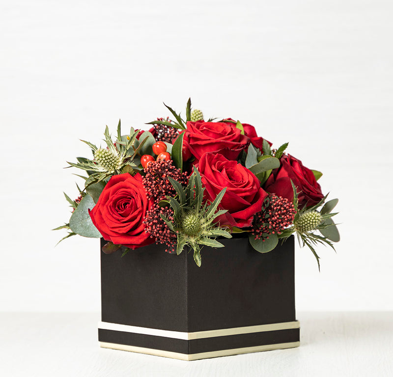 Red Rose Hatbox