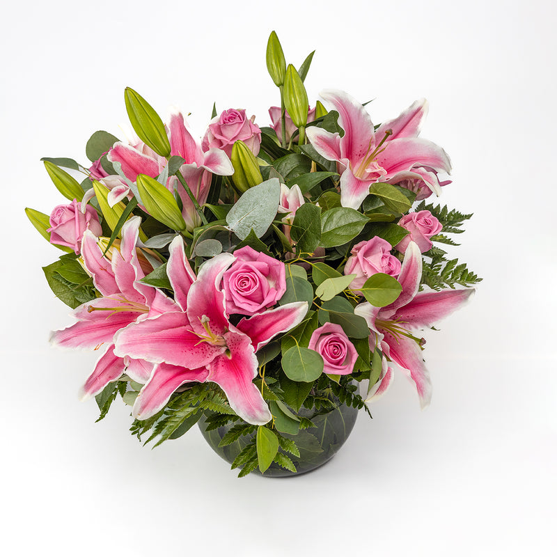 Perfect Pinks Lily & Rose Bouquet