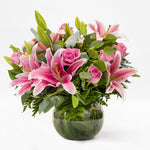 Perfect Pinks Lily & Rose Bouquet