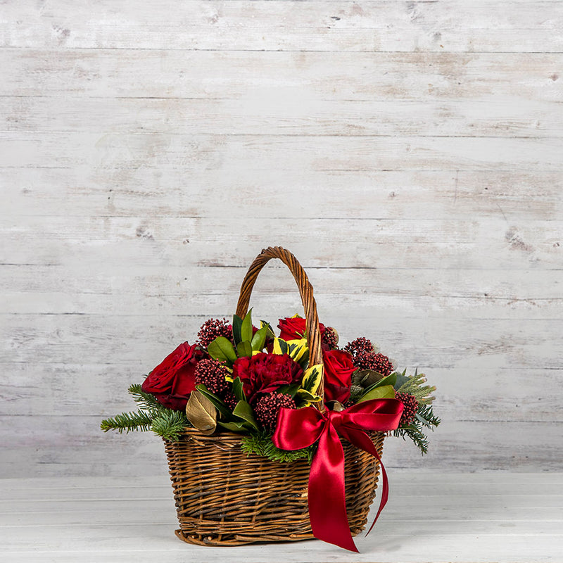 Festive Red Basket
