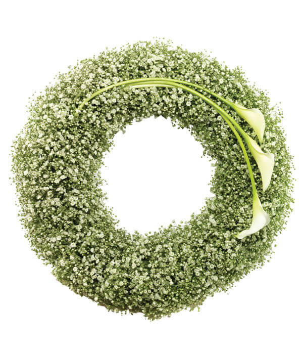 Wreath Cala Lily - Flowers Made Easy